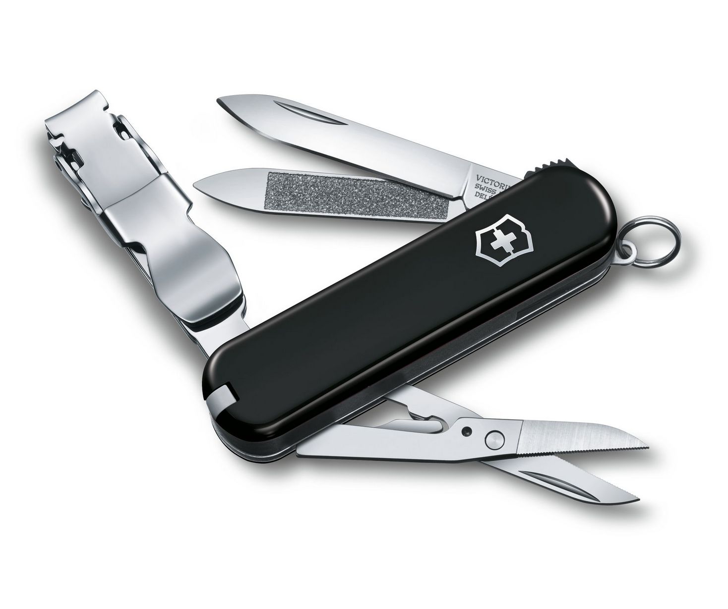 Victorinox Swiss Army Nail Clip Black, 8 Functions