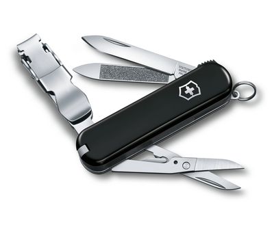 Victorinox Swiss Army Nail Clip Black, 8 Functions