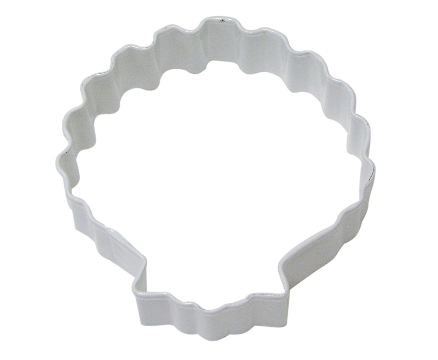 R&amp;M Sea Shell Cookie Cutter 3" White