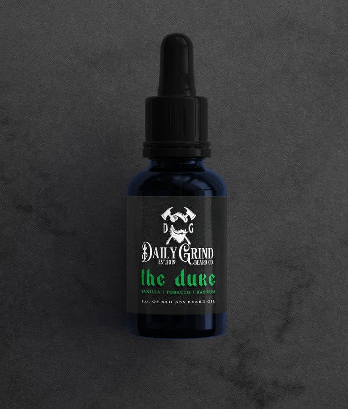 Daily Grind Beard Oil The Duke Bay Rum, Vanilla, and Tobacco