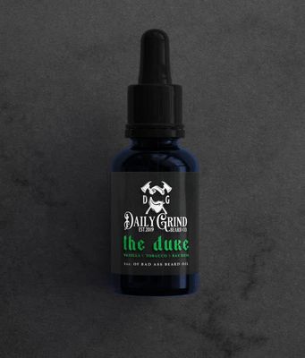 Daily Grind Beard Oil The Duke Bay Rum, Vanilla, and Tobacco