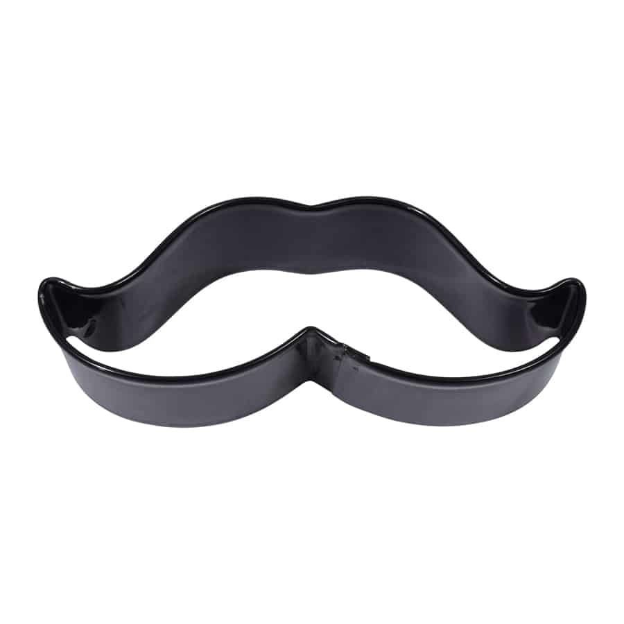 R&amp;M Moustache Cookie Cutter 4" - Black