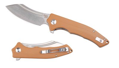 B'yond EDC Sunder Flipper Brown G-10, D2 Steel