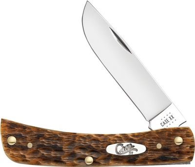 Case Cutlery Sod Buster Jr, Amber Bone Handle, Carbon Steel