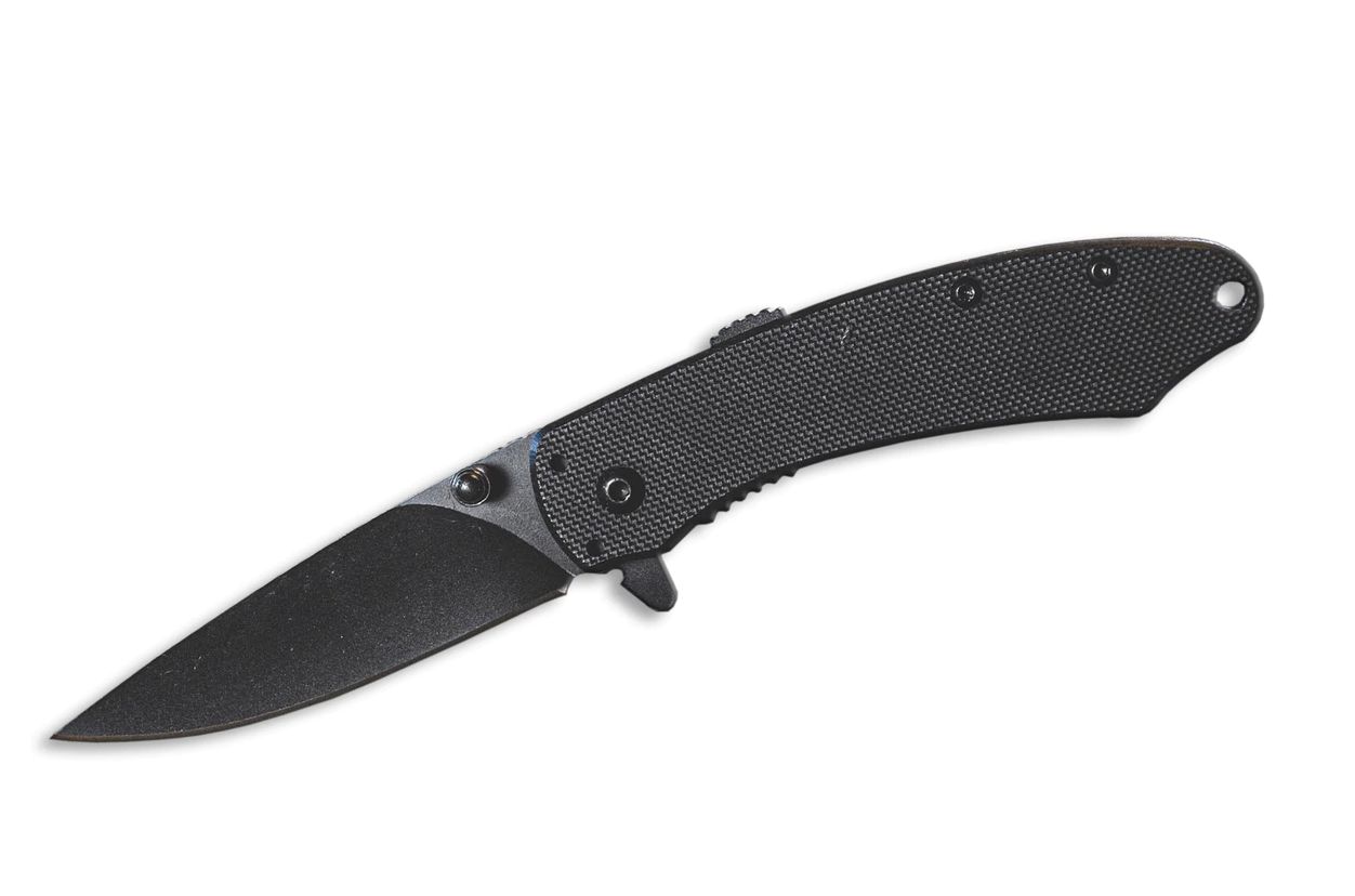 ABKT Ember Elite Folder Assisted Open Black G10 Scales