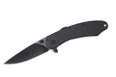 ABKT Ember Elite Folder Assisted Open Black G10 Scales