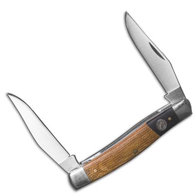 ABKT Roper Series Muskrat Rattler - Black-Tan Micarta, 1065 Carbon Steel