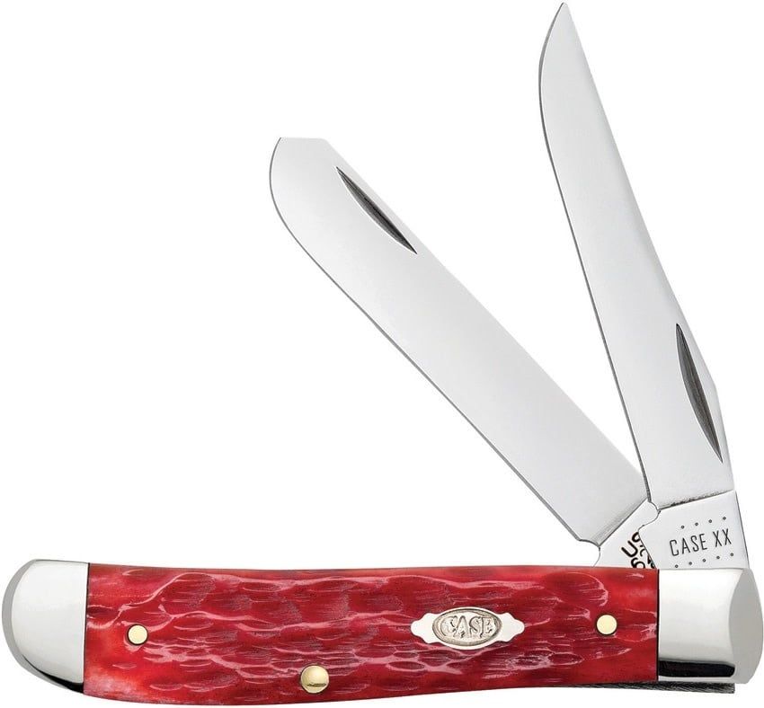 Case Cutlery Mini Trapper Jig Red Bone, Carbon Steel