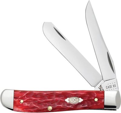 Case Cutlery Mini Trapper Jig Red Bone, Carbon Steel