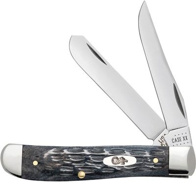 Case Cutlery Mini Trapper Crandall Jig Gray Bone, Carbon Steel