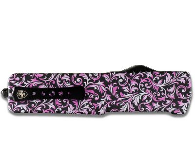 Templar Small Premium Weighted Pink Fleur OTF Drop Point Black CPM D2