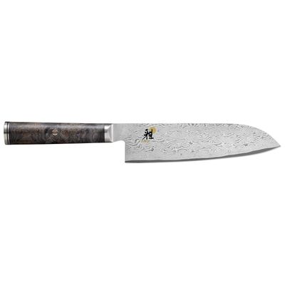 Zwilling, Miyabi, Black, 7" Fine Edge Santoku Damascus