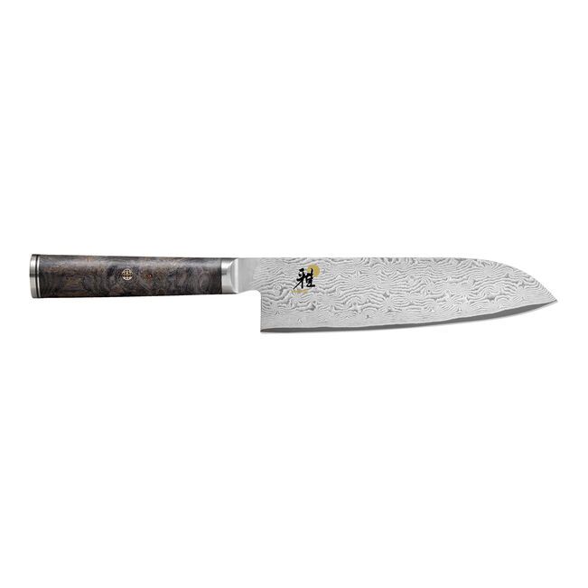 Zwilling, Miyabi, Black, 7" Fine Edge Santoku Damascus