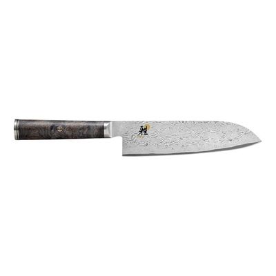 Zwilling, Miyabi, Black, 7" Fine Edge Santoku Damascus