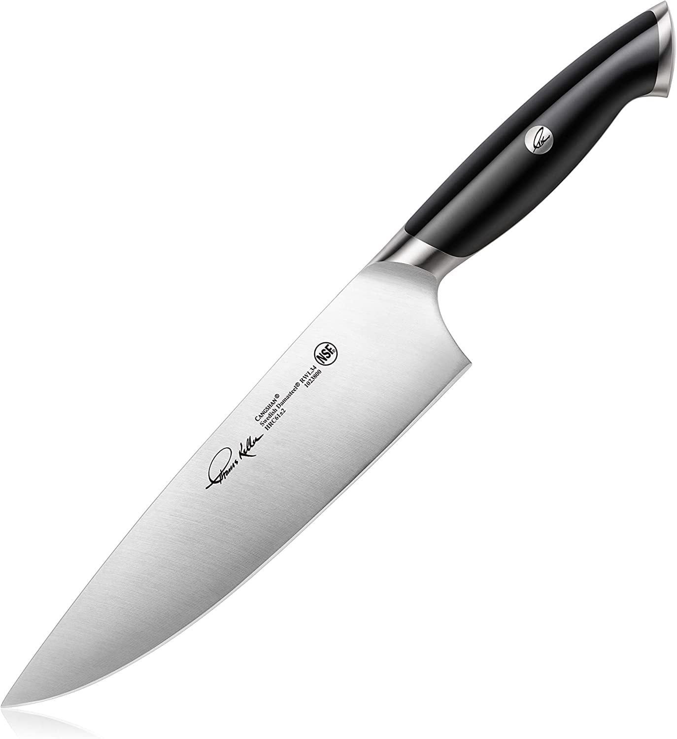 Cangshan, Thomas Keller Chef's Knife 8" Black Handle