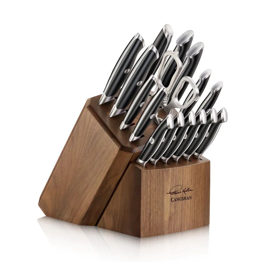 Cangshan, Thomas Keller 17pc Block Set, Black Handle