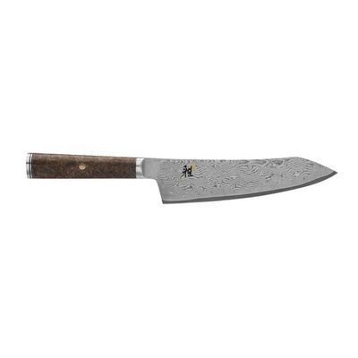 Zwilling, MIYABI, Black Fine Edge 7" Rocking Santoku Damascus