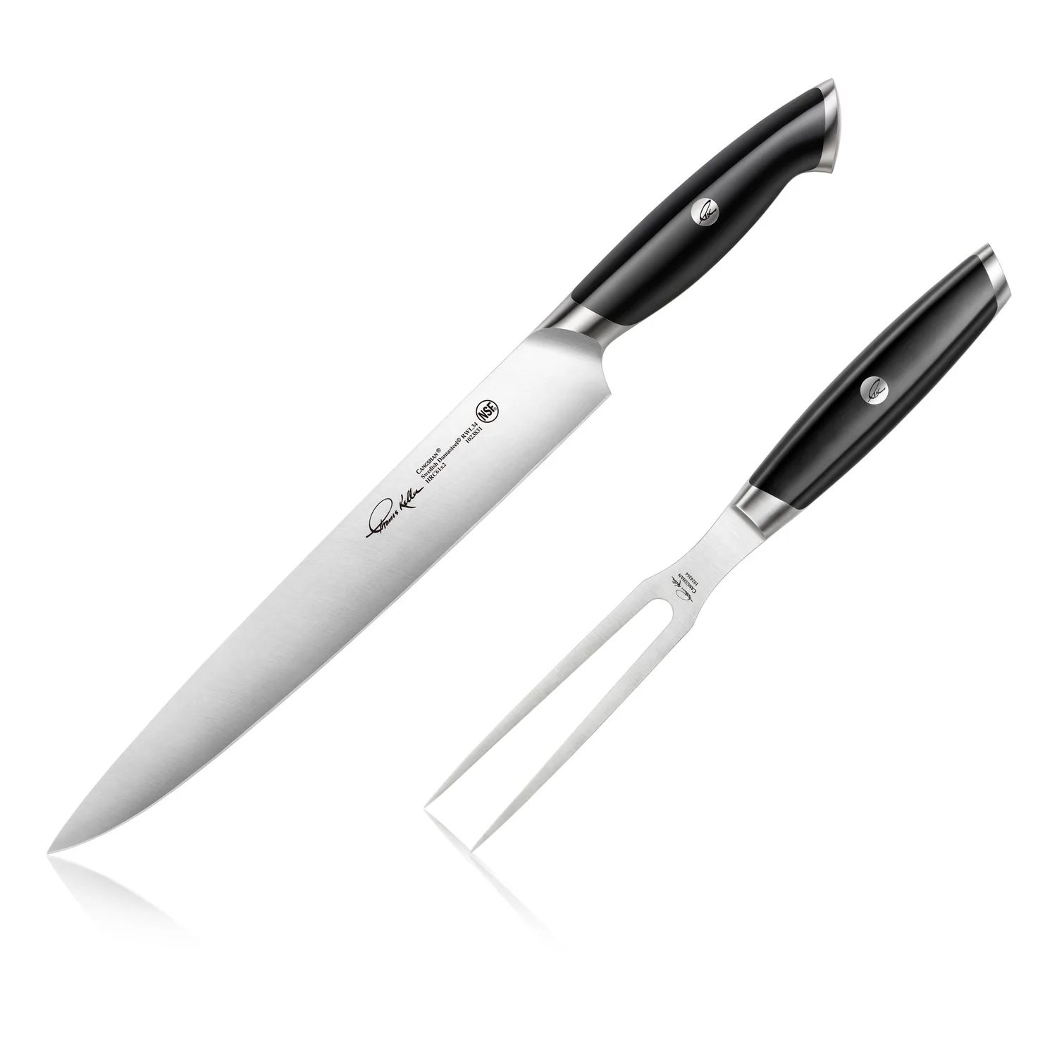 Cangshan Thomas Keller 2 Piece Carving Set Black