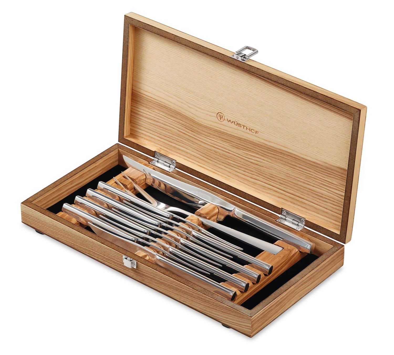 Wusthof 10 PC Serrated Stainless Mignon Steak &amp; Carving Set