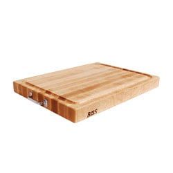 John Boos, Maple Board with Juice Groove and Chrome Handles, 24"x18"x2-1/4"