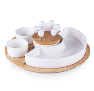 Picnic Time Toscana Symphony Appetizer Serving Tray Set