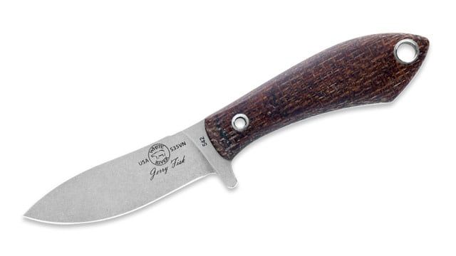 White River Sendero Pack Natural Burlap Micarta, CPM S35VN