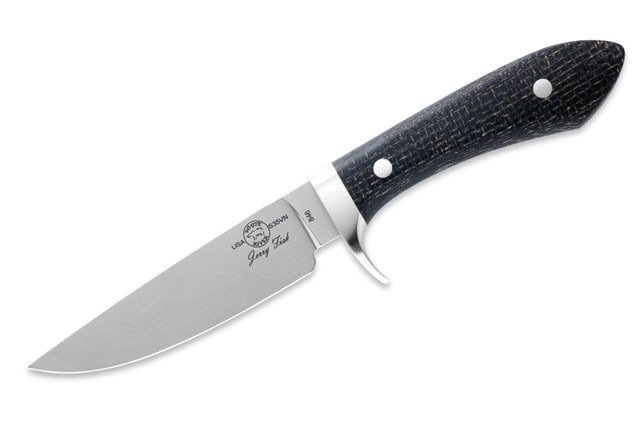 White River Sendero Classic Black Burlap Micarta, CPM S35VN Steel