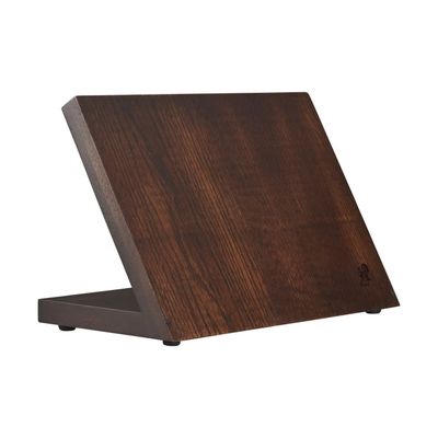 MIYABI, Magnetic Knife Easel, Red Maple, Walnut Stain