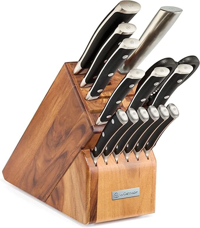 Wusthof Classic Ikon 15pc Block Set, Acacia