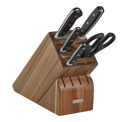 Wusthof Classic 6pc Starter Block Set- Acacia