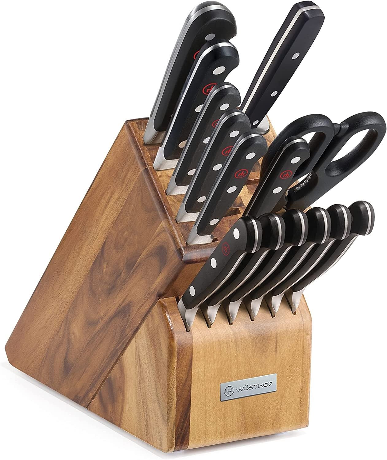 Wusthof Classic 15 Piece Block Set Acacia