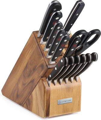 Wusthof Classic 15 Piece Block Set Acacia