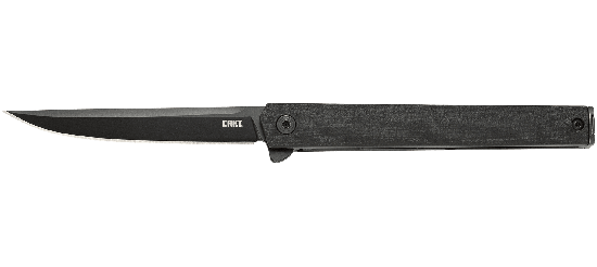 CRKT CEO Flipper Blackout, Black GRN, AUS 8 Steel