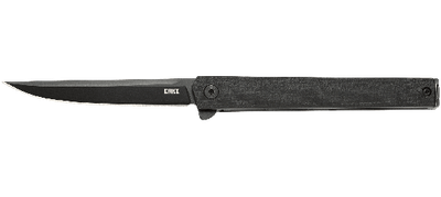 CRKT CEO Flipper Blackout, Black GRN, AUS 8 Steel