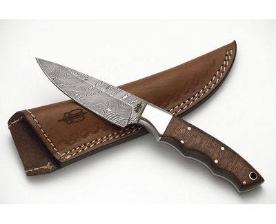 Buck n Bear Small Spear Hunter Damascus