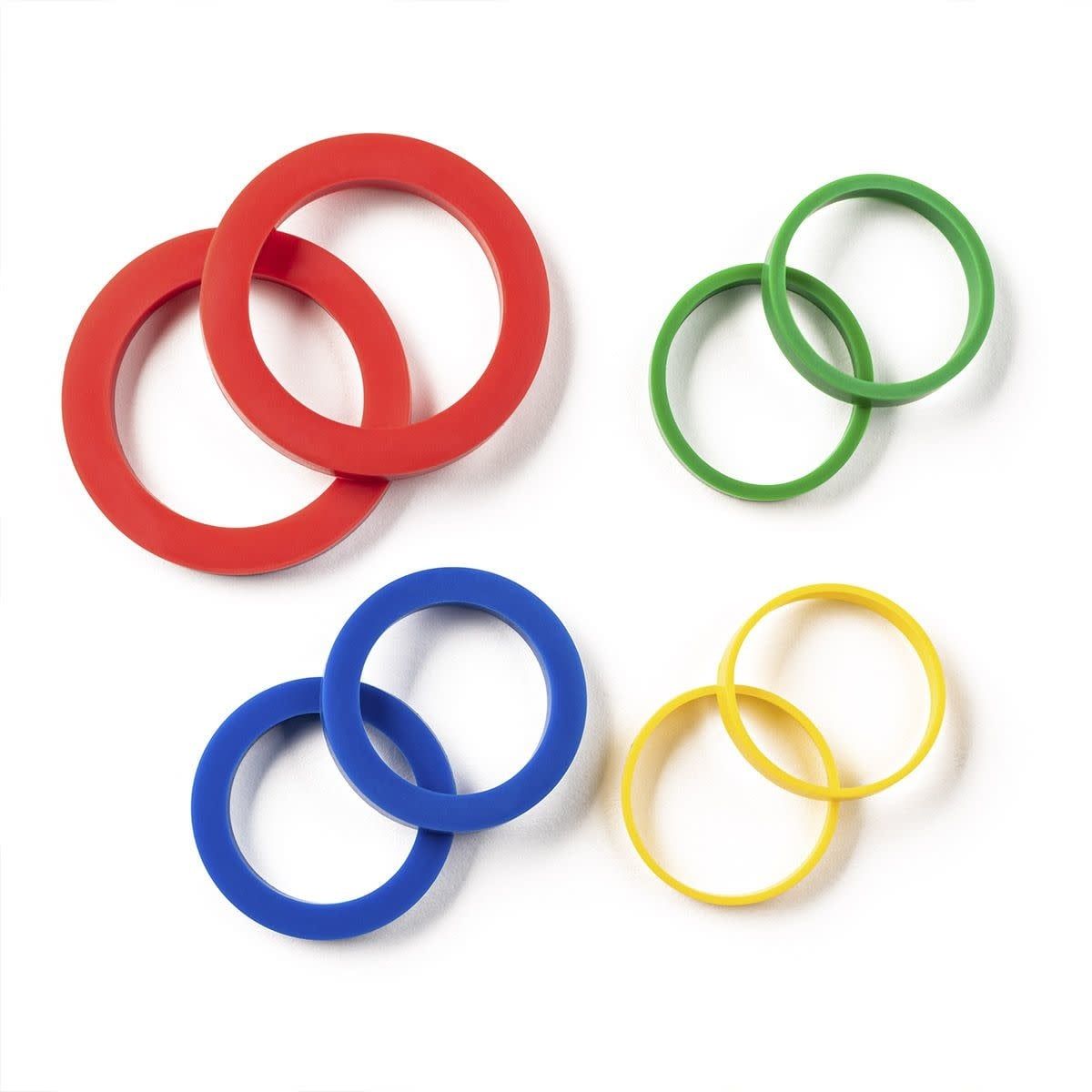 Mrs. Anderson's Baking Silicone Rolling Pin Rings 8 Piece Set