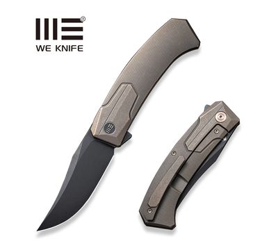 WE Knife Shuddan Flipper Bronze Titanium Handle, CPM 20CV