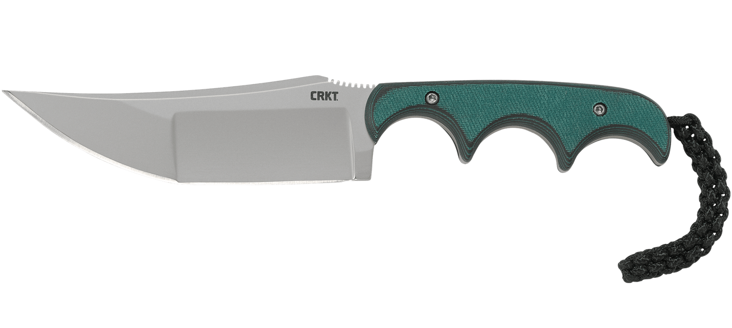 CRKT Minimalist Katana Neck Knife, Green Micarta, 8Cr13MoV