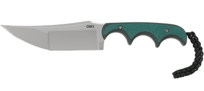 CRKT Minimalist Katana Neck Knife, Green Micarta, 8Cr13MoV