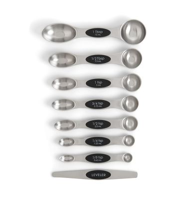 Mrs. Anderson's Baking Dual-Sided Magnetic Measuring Spoons with Leveler