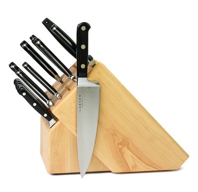 Lamson Midnight 20 Pc Block Set Maple Block, Fine Edge