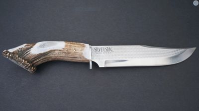 Silver Stag Big Bowie Crown Handle