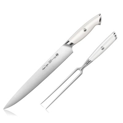 Cangshan, Thomas Keller White 2PC Carving Set w/ Walnut Box
