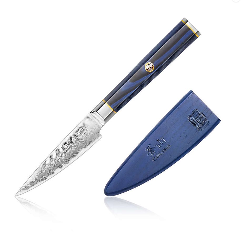 Cangshan, Kita Series 3.5" Paring Knife with Sheath, Damascus