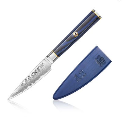 Cangshan, Kita Series 3.5" Paring Knife with Sheath, Damascus