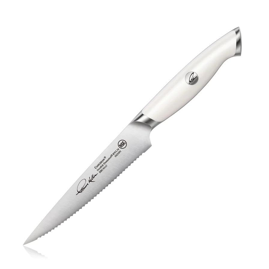 Cangshan, Thomas Keller 5" Serrated Utility Knife White