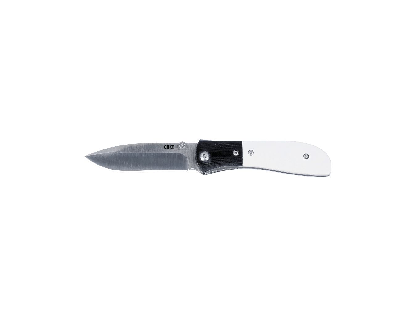 CRKT M4-02M Assisted Drop Point, White Micarta, 8Cr13MoV