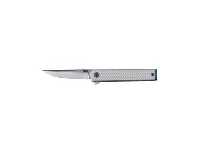 CRKT CEO Microflipper Silver, Drop Point