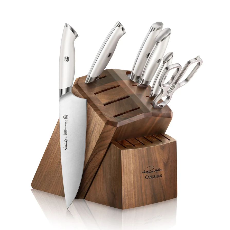 Cangshan, Thomas Keller 7pc Block Set White Handle