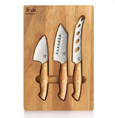 Cangshan, Cheese Set 3Pc Acacia Cheese Board